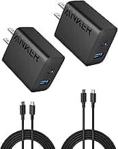 Anker iPhone Charger, 2-Pack 20W Fast USB C Charger Block, Type C Charger Fast Charging for iPhone 17/17 Pro Max/16 Series/iPad Pro and Mor...