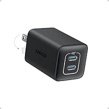 Anker Nano 47W Fast Charger USB C, 2-Port Compact Foldable USB C GaN Charger for iPhone 17/16, Galaxy, Pixel, Compatible with MagSafe (Black)