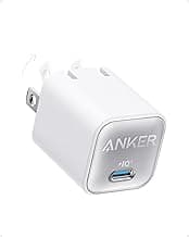 Anker Nano USB C Charger Block, 30W PIQ 3.0 Foldable iPhone Charger Fast Charging for iPhone 17/16 Series, Galaxy, iPad, Compatible with Ma...